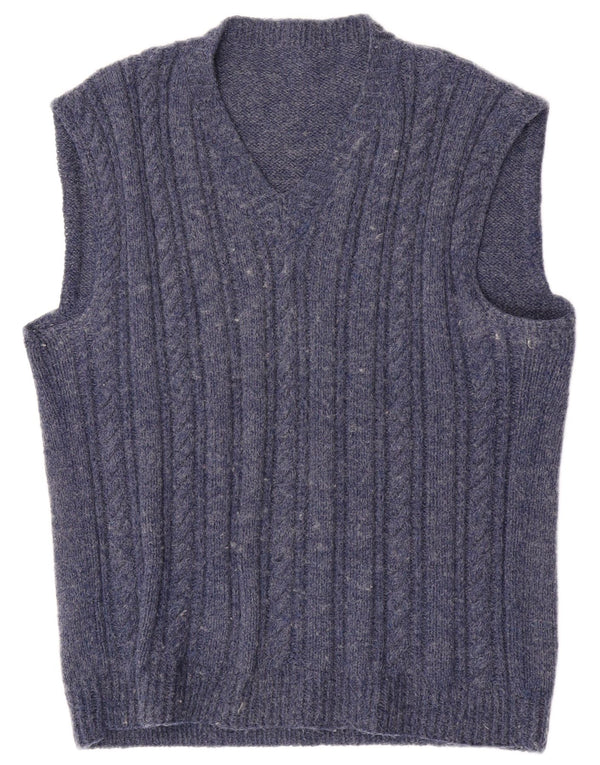 Vintage herrevest tanktop medium marineblå