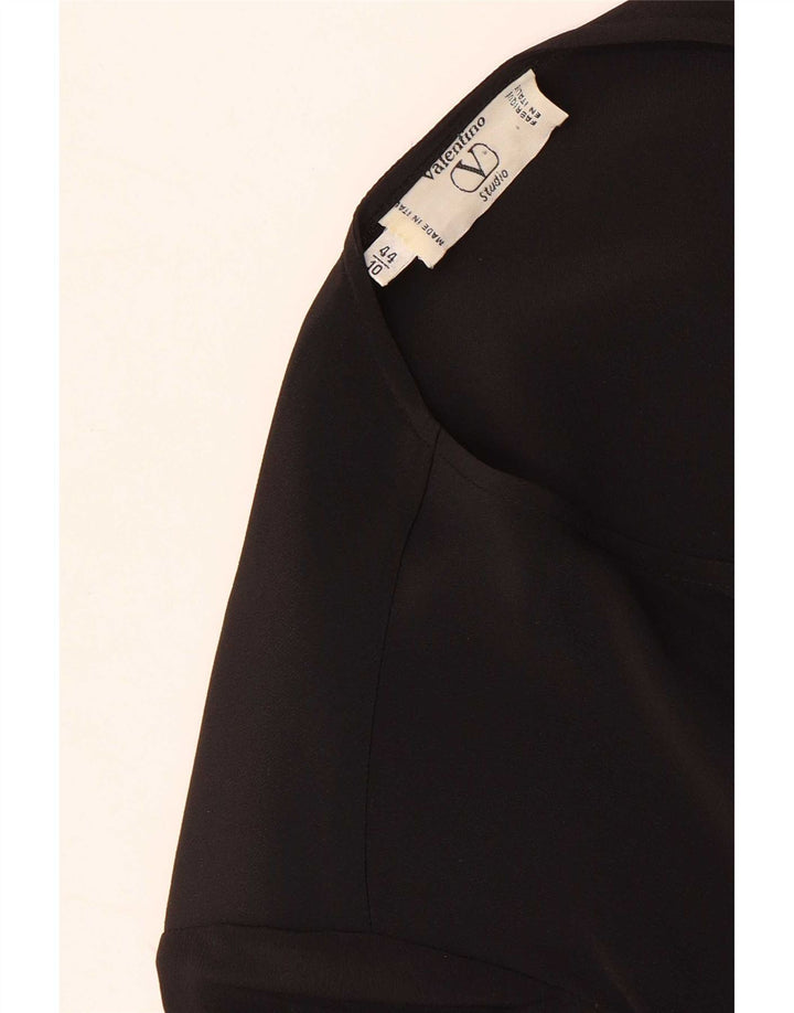 Valentino skjortebluse til kvinder IT 44 Medium Sort