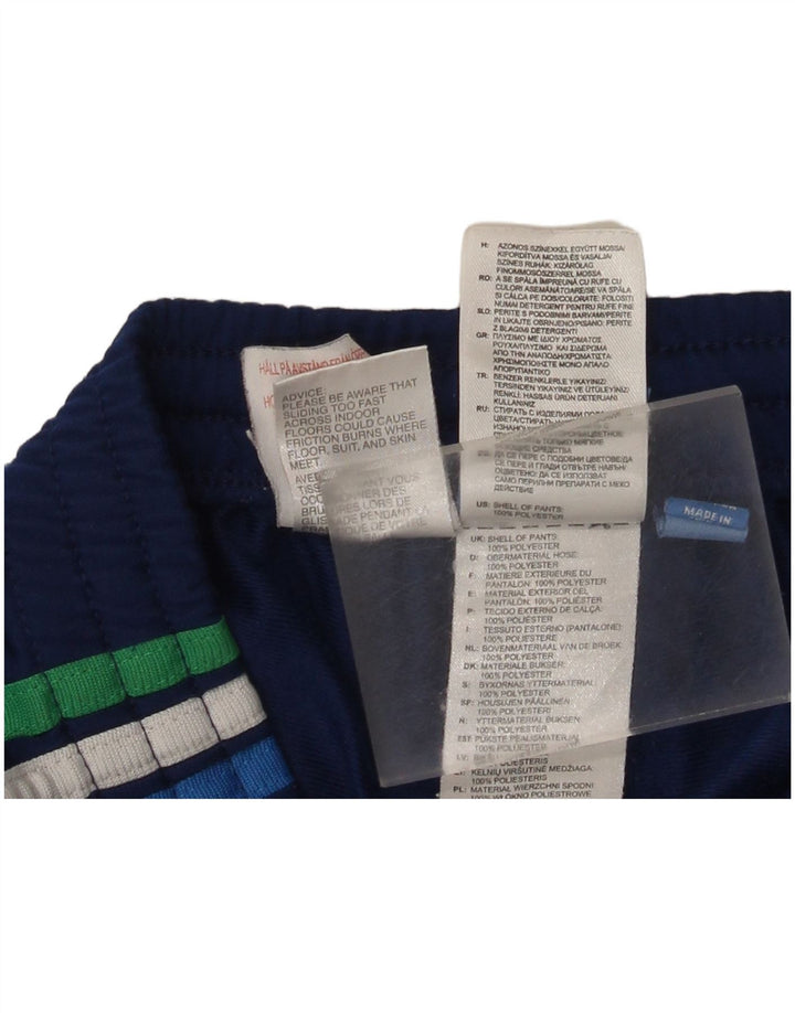 Adidas Drenge Træningsdragt Bukser Joggers 7-8 År Blå Polyester