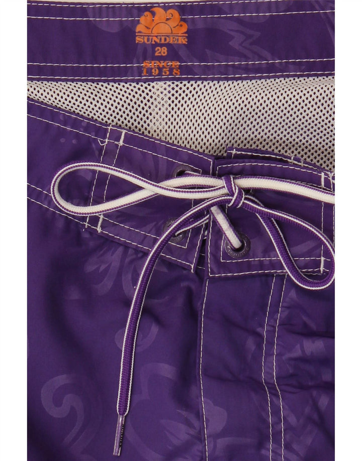 Sundek Herre badeshorts Små Lilla Blomster