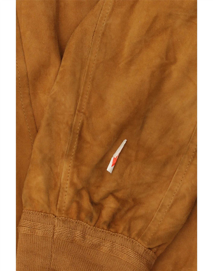 Vintage herre vendbar ruskindsjakke UK 38 Medium Brown Colourblock