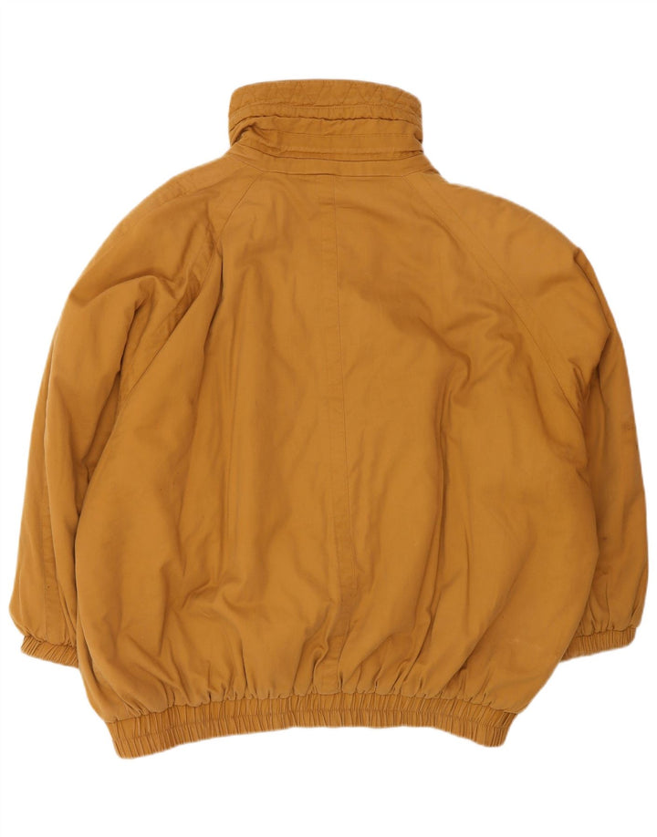 VINTAGE Dame Oversized Windbreaker Jacket IT 42 Medium Brun Bomuld