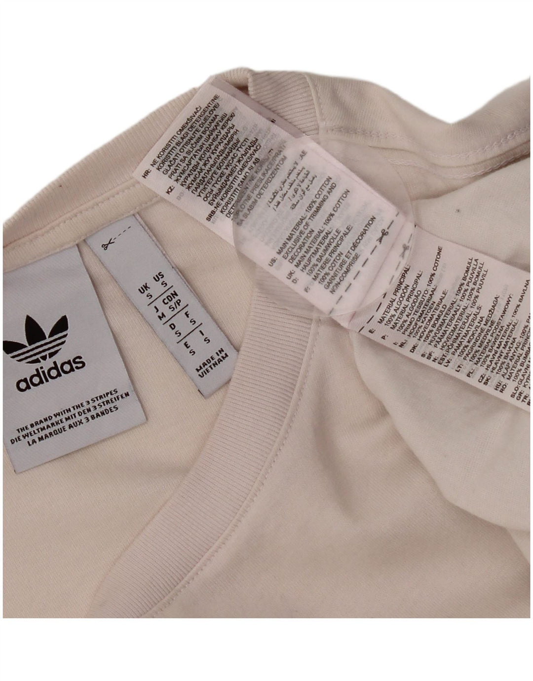 Adidas Grafisk T-shirt top til mænd, lille hvid bomuld
