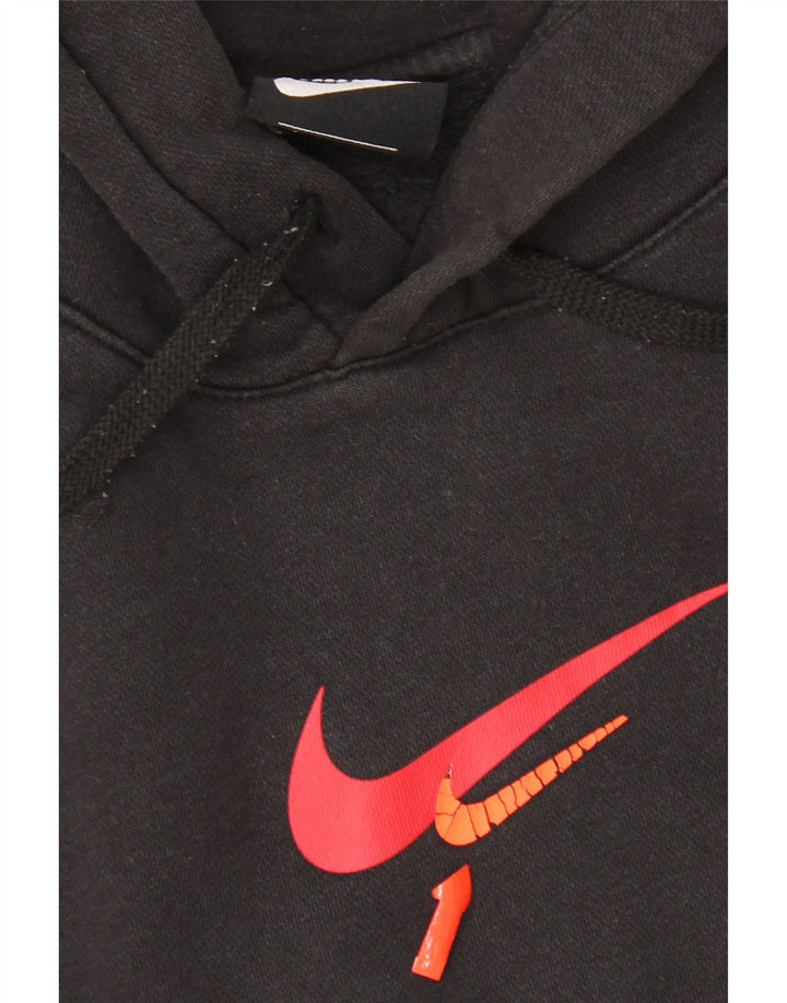 Nike grafisk hættetrøje til mænd mellem sort bomuld