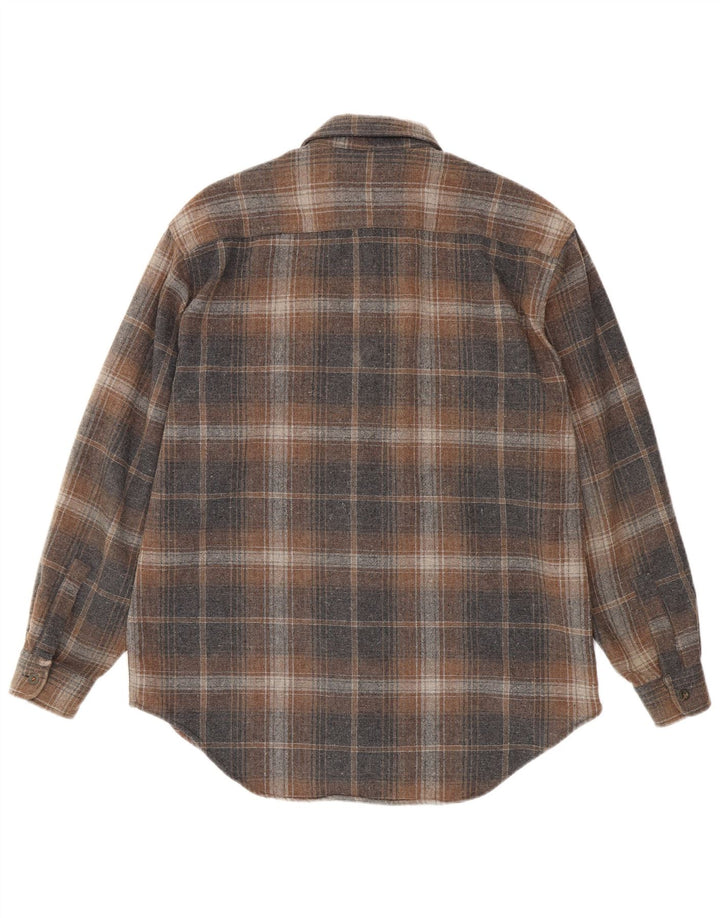Stefanel Herre Flannelskjorte Mellembrun Tern