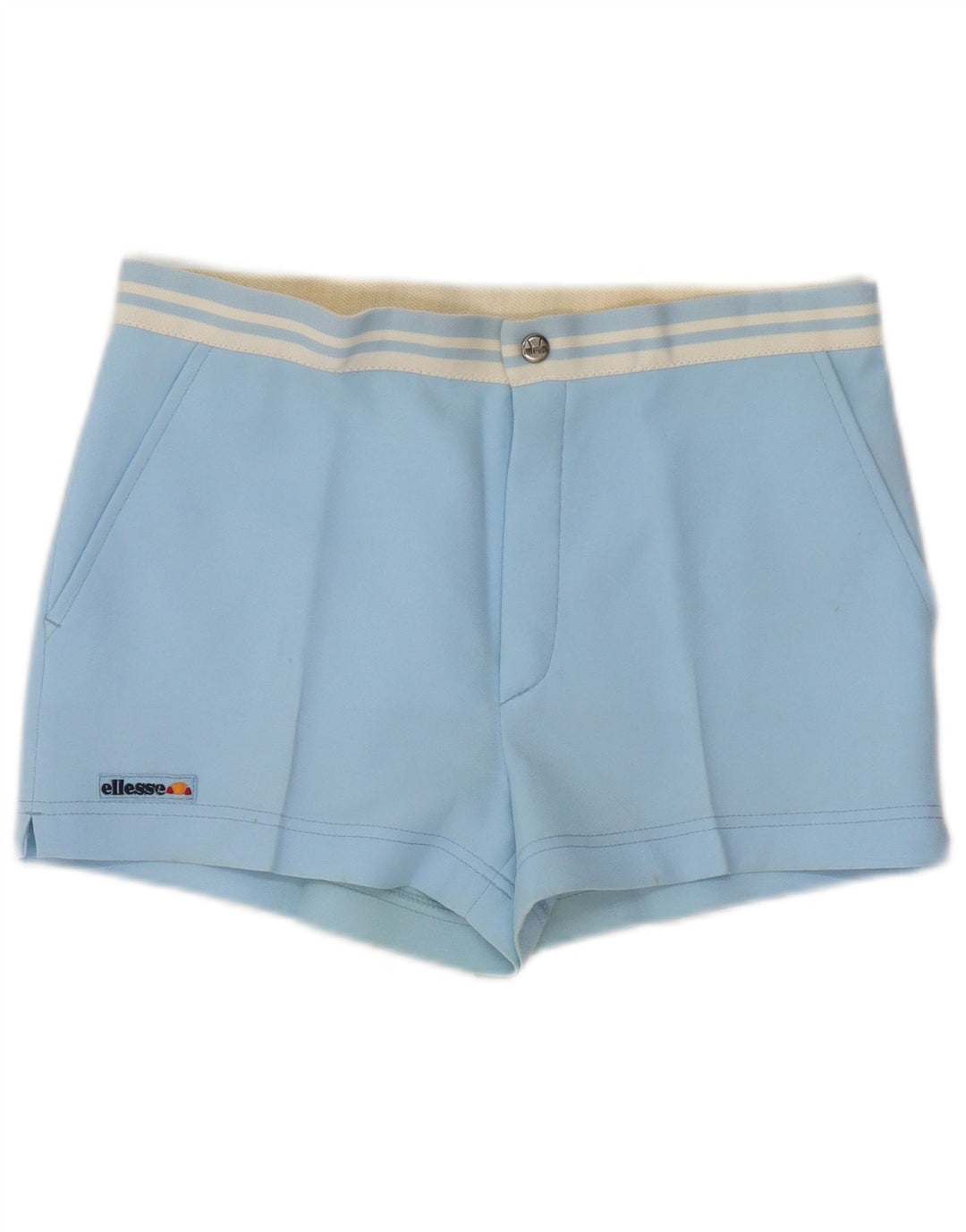 Ellesse Herre Casual Shorts IT 48 Medium W32 Blå Stribet Polyester