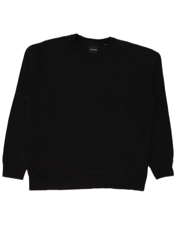 Jack & Jones Herre Sweatshirt Jumper XL Sort Bomuld