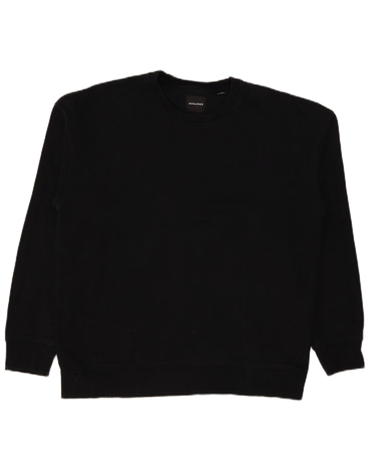 Jack & Jones Herre Sweatshirt Jumper XL Sort Bomuld