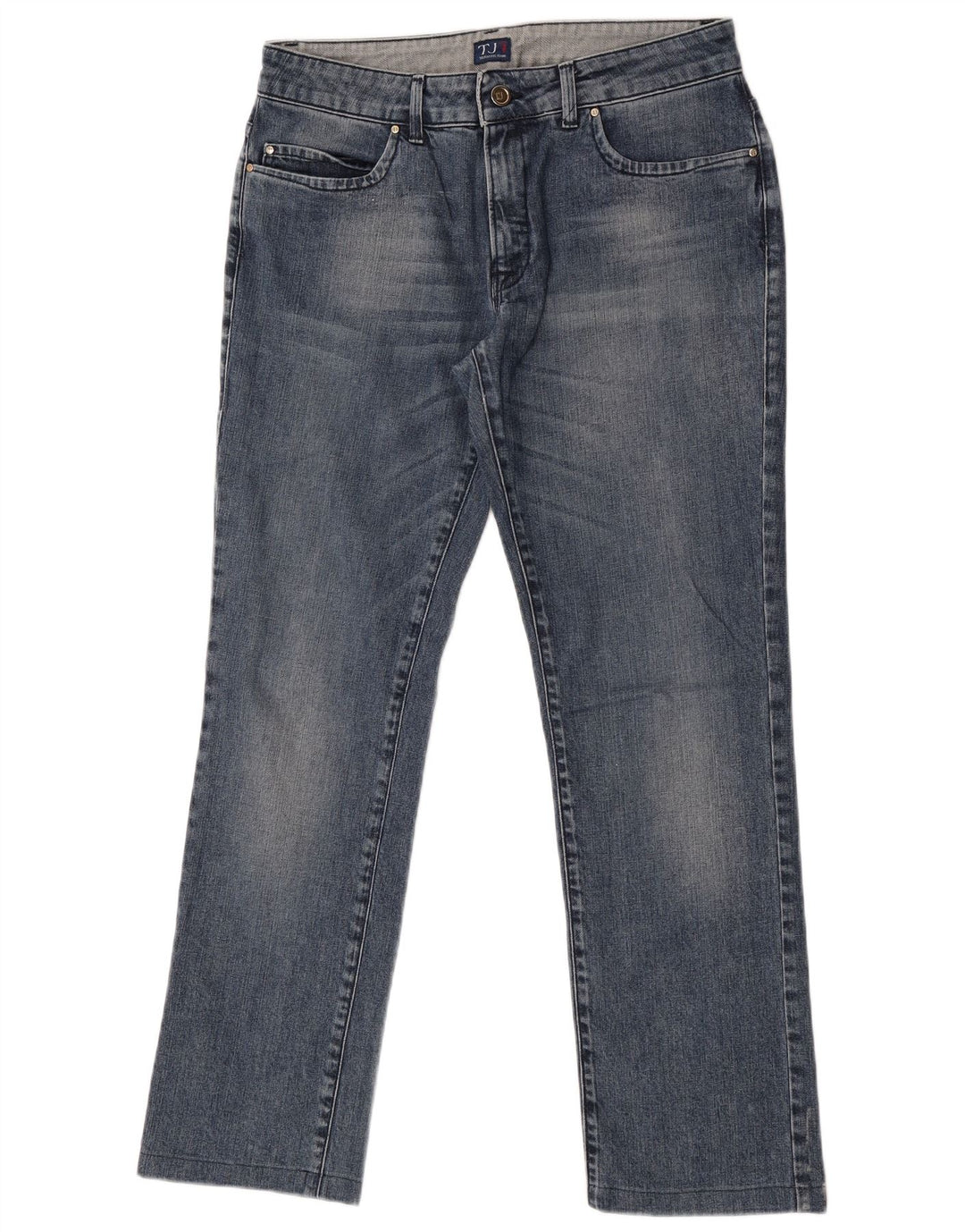 Trussardi lige jeans til kvinder W29 L29 blå bomuld