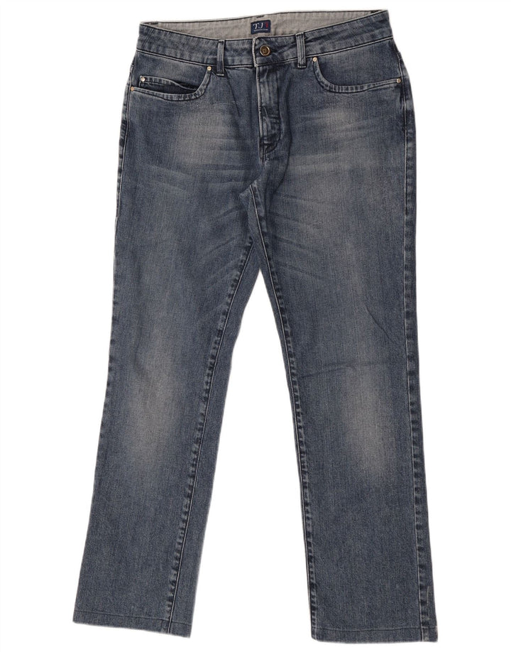 Trussardi lige jeans til kvinder W29 L29 blå bomuld