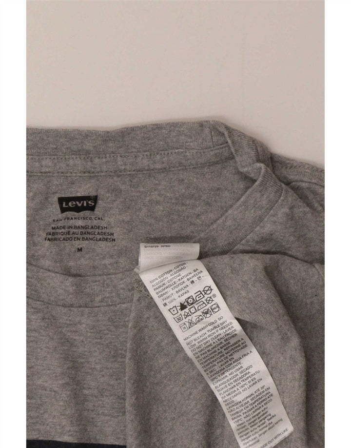 Levi's Herre grafisk T-shirt top mellemgrå bomuld