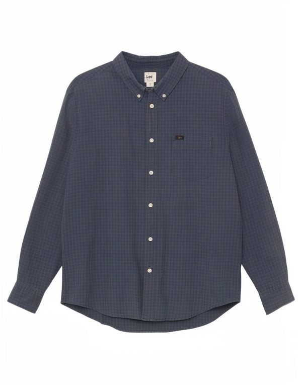 Lee Herre Ternet Classic Fit skjorte XL Grøn Gingham