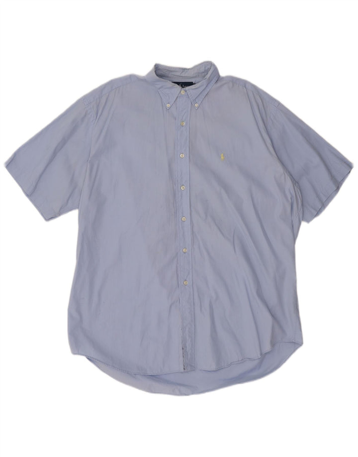 Ralph Lauren Blake kortærmet herreskjorte XL blå