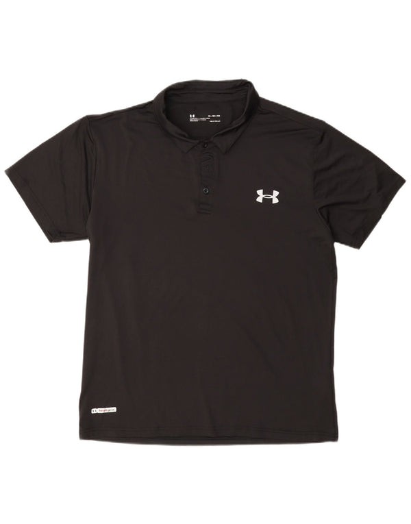 Under Armour Herre Heat Gear Polo Shirt XL Sort Polyester
