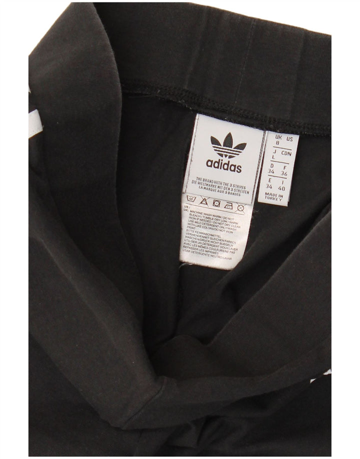 Adidas Dame Leggings UK 8 Small Black Bomuld