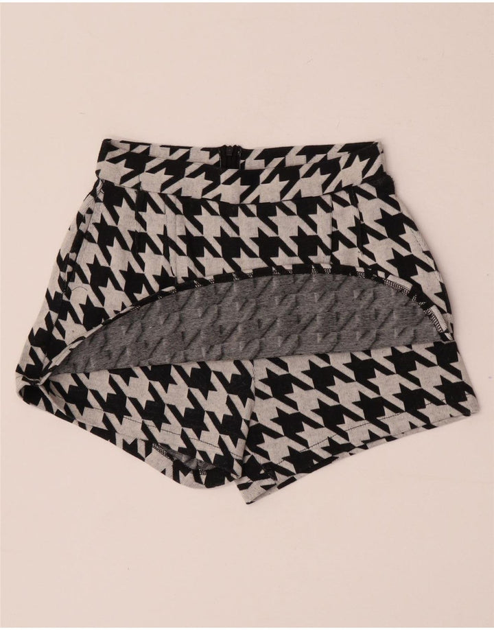 Zara Trafaluc Casual Shorts til kvinder, Små W26, sorte hundestød