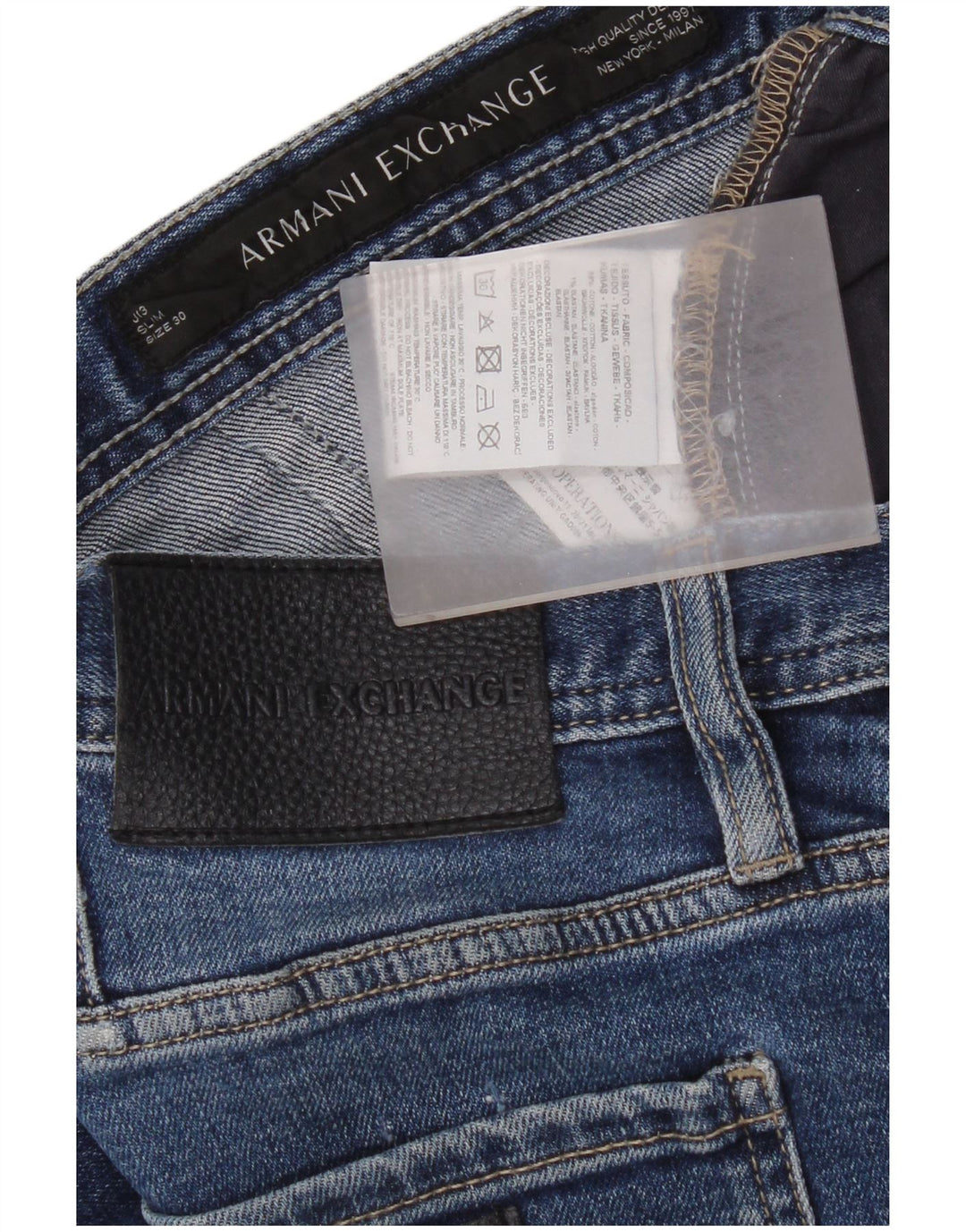 Armani Dame Slim Jeans W30 L30 Blå Bomuld