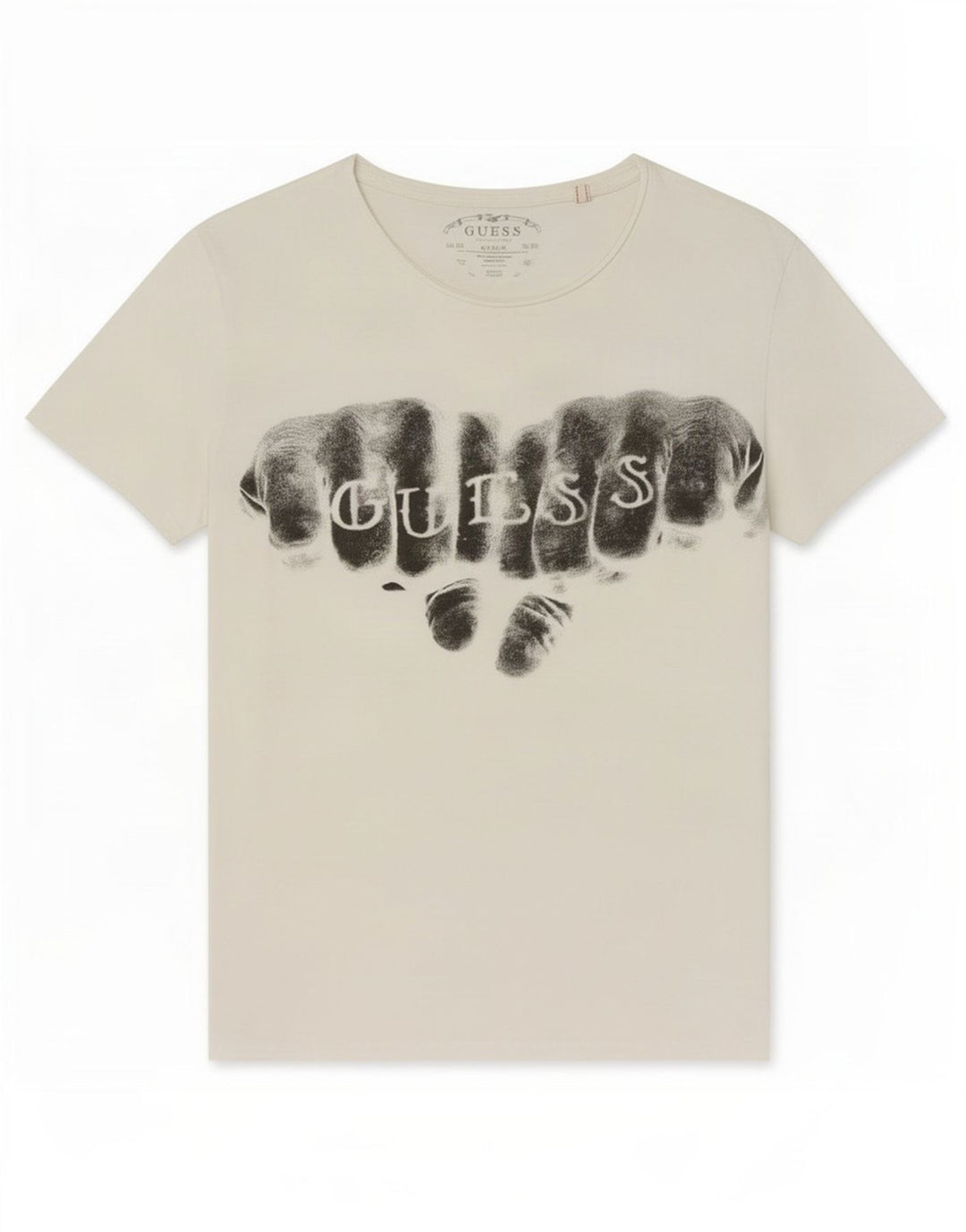 Guess Herre grafisk T-shirt Top Medium White