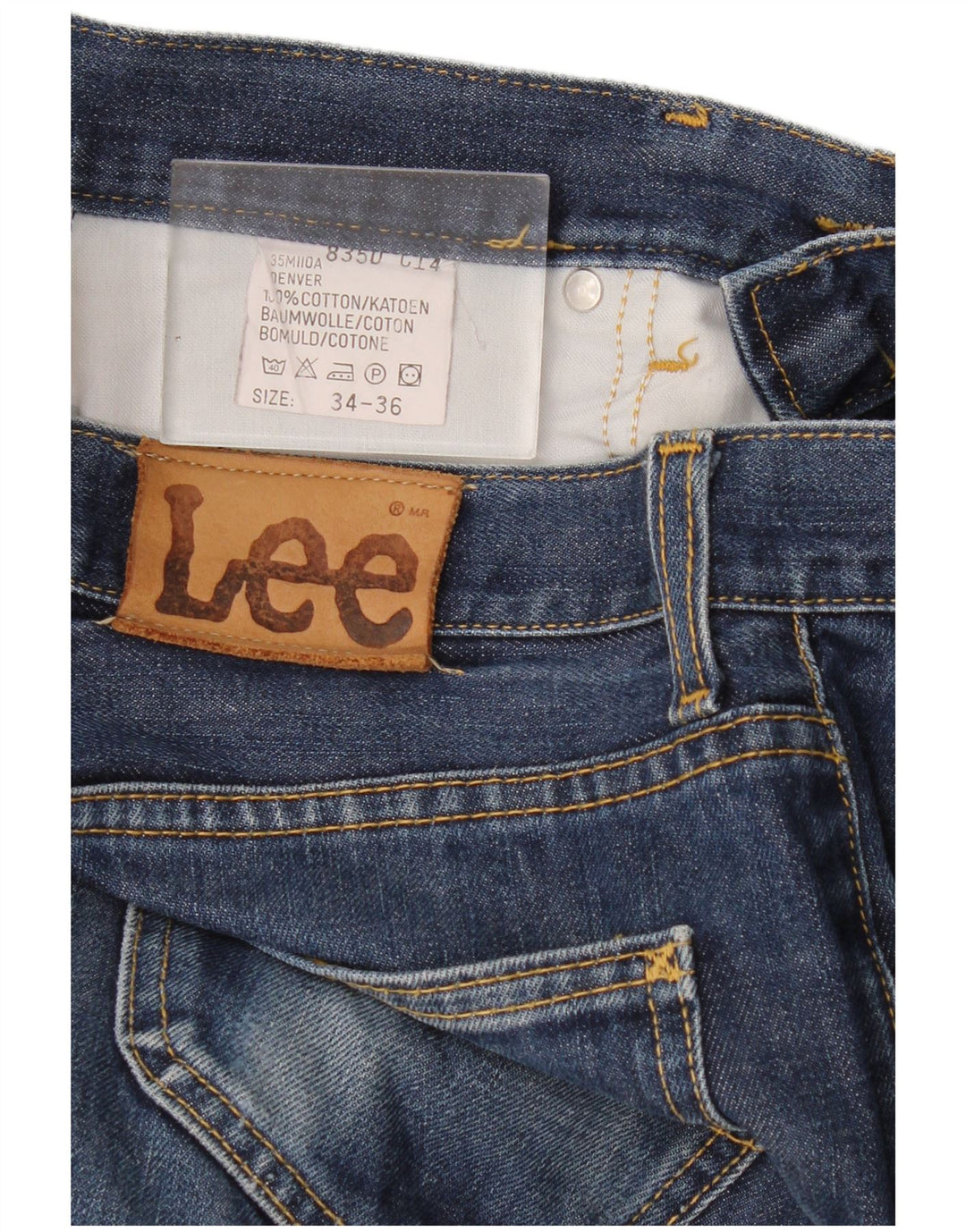 Lee Herre Denver Bootcut Jeans W34 L32 Blå Bomuld