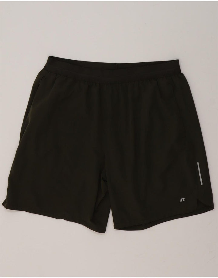 RUSSELL ATHLETIC Herre Dri-Power Sportshorts XL Khaki Polyester