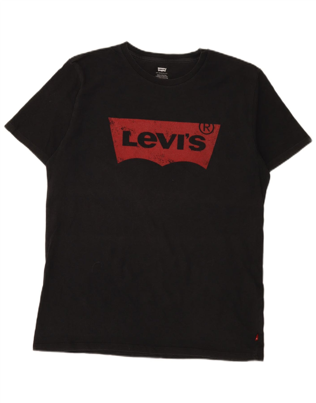 Levi's Herre grafisk T-shirt Top Stor sort bomuld