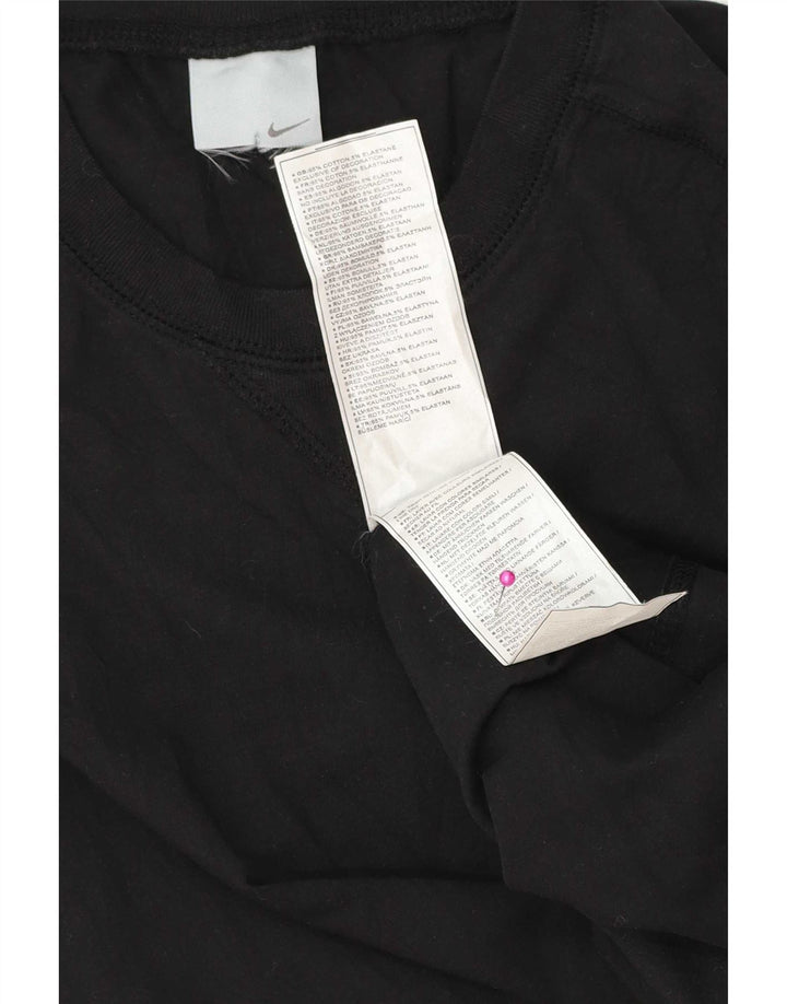 Nike T-shirt top mellem sort bomuld til mænd