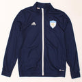 ADIDAS Boys Aeroready Tracksuit Top Jacket 13-14 Years Navy Blue Polyester Vintage Adidas and Second-Hand Adidas from Messina Hembry 