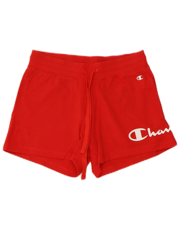Champion kvinders grafiske sportsshorts UK 6 XS rød bomuld