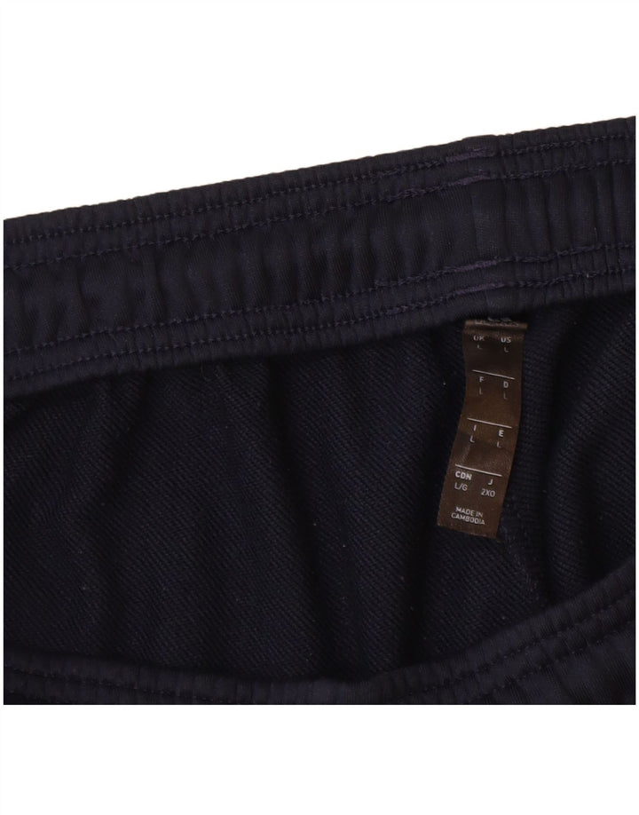 Adidas Træningsdragt bukser til mænd Large Navy Blue Colourblock Polyester