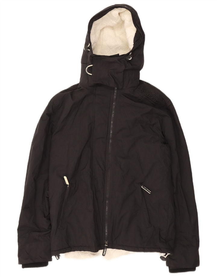 Superdry Windcheater vindjakke med hætte til mænd UK 38 Medium Sort