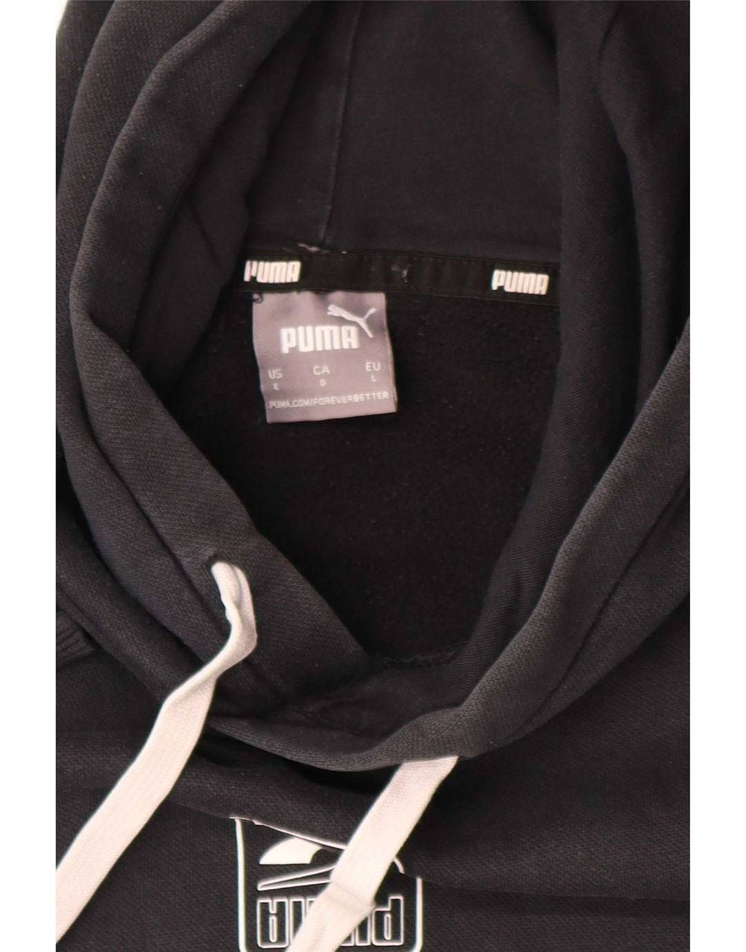 Puma Herre hættetrøje Jumper Large Sort Colourblock