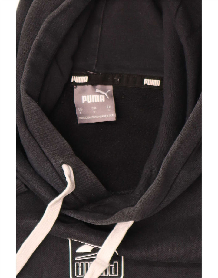 Puma Herre hættetrøje Jumper Large Sort Colourblock