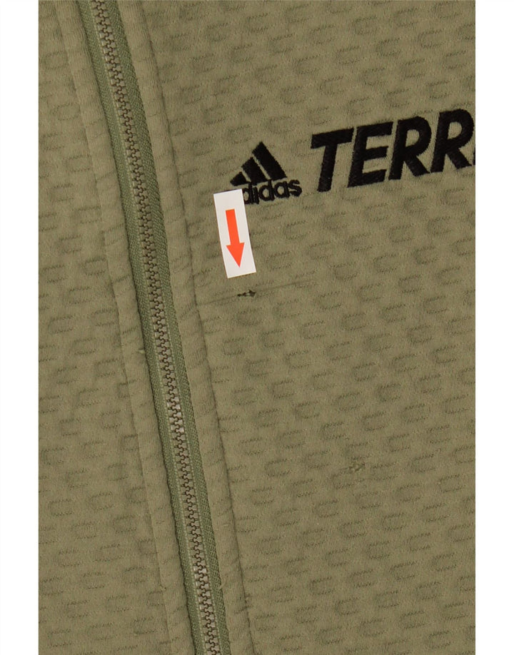 Adidas Herre grafisk træningsdragt Topjakke Medium Khaki Polyester