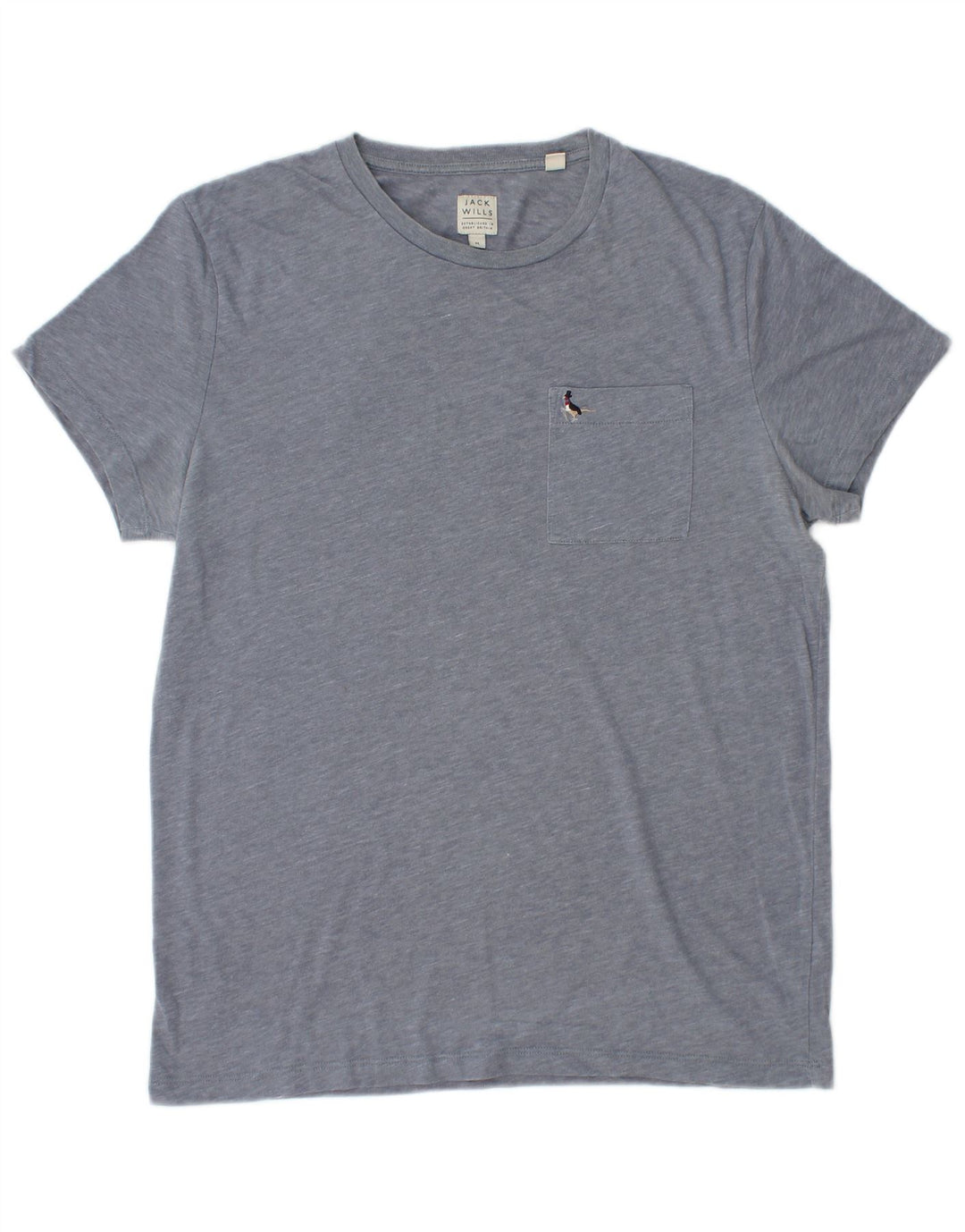 JACK WILLS Herre T-Shirt Top Medium Blue Flecked