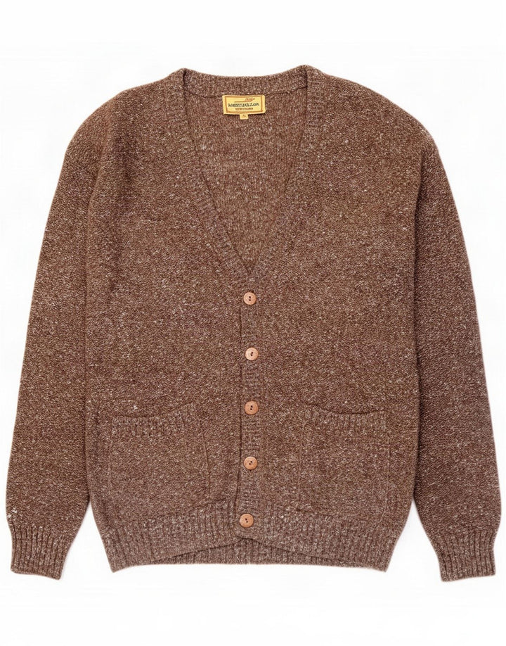 James Dillon Herre cardigan sweater Medium Brun Flecked