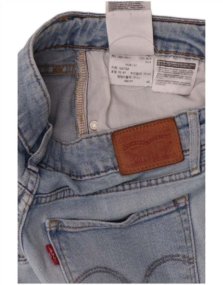 LEVI'S Dame 715 Bootcut Jeans W28 L30 Blå Bomuld