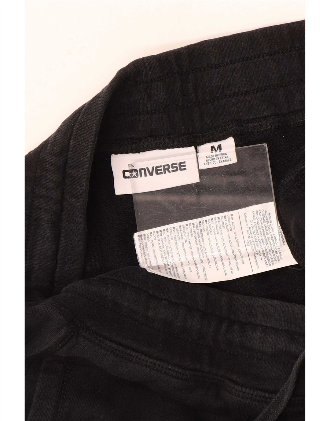 Converse Herre grafisk træningsdragt Bukser Joggers Medium Sort Bomuld