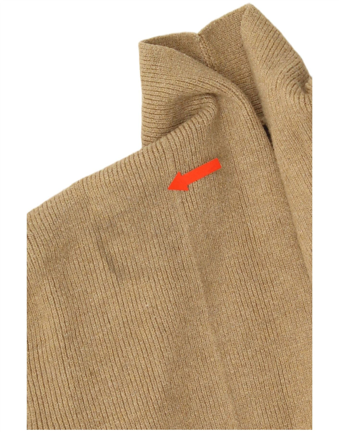 Marks & Spencer Womens Open Cardigan Sweater UK 8 Small Beige Viscose