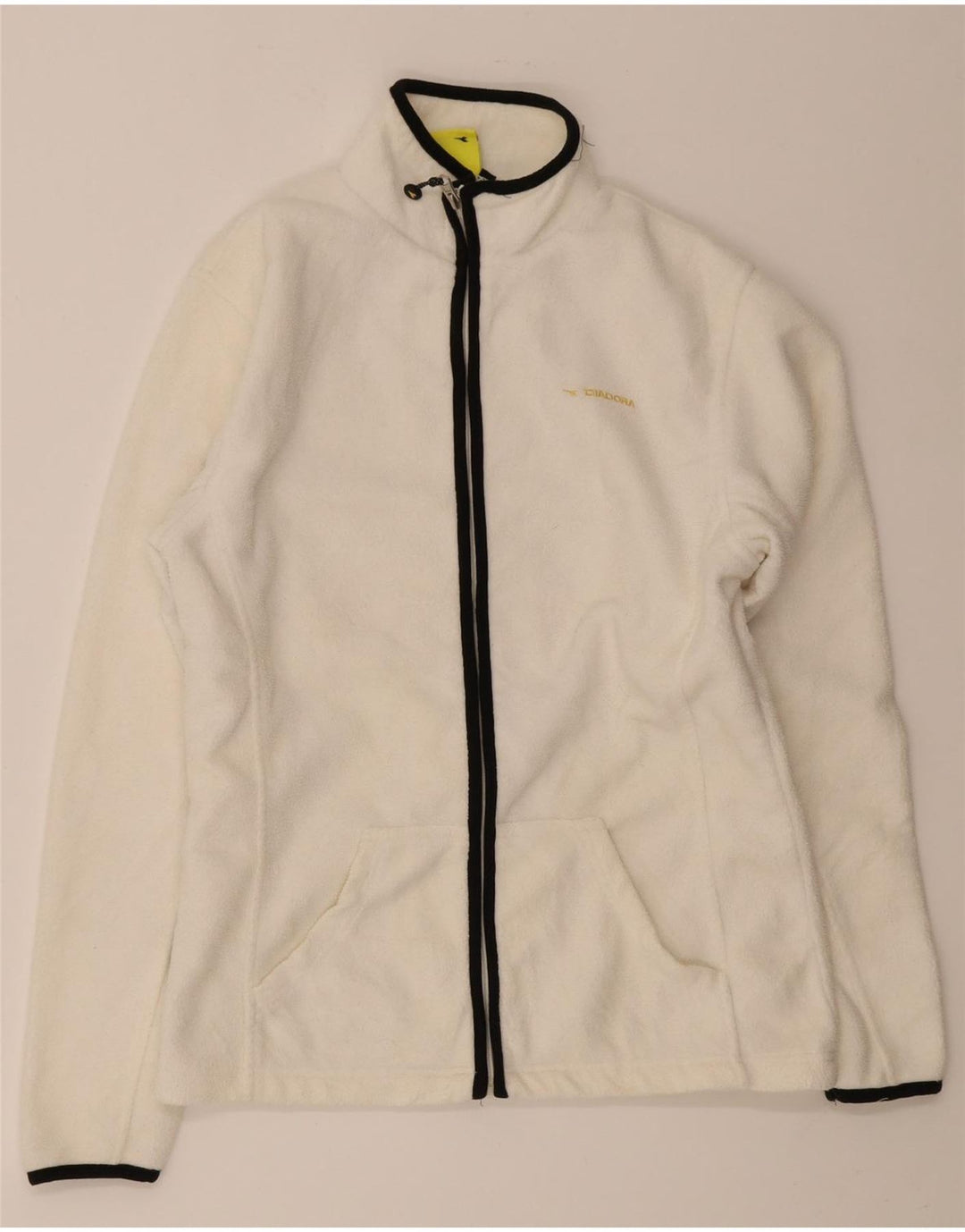 Diadora Dame Fleecejakke UK 14 Medium White