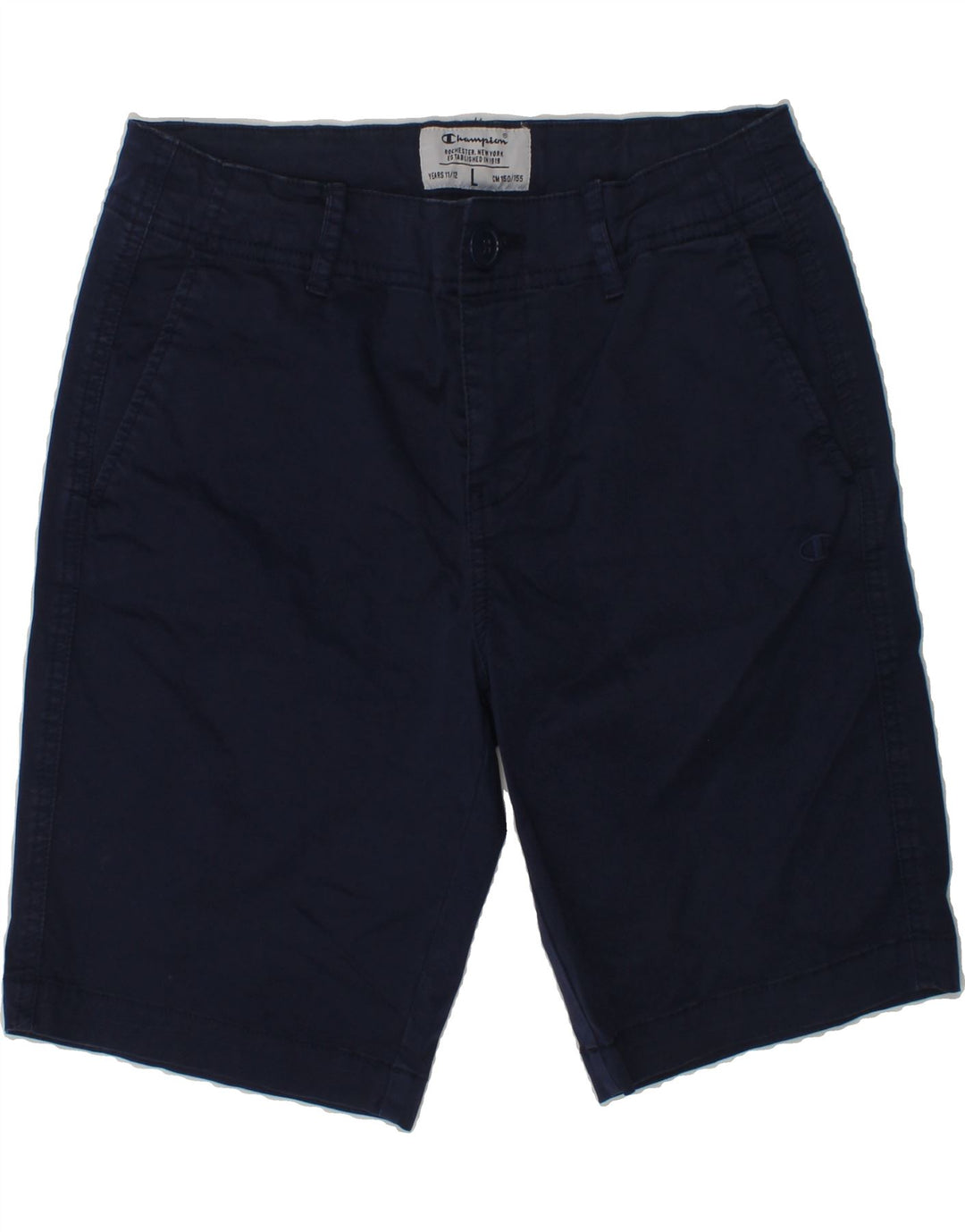 CHAMPION Boys Chino Shorts 11-12 Years Large W26  Navy Blue | Vintage Champion | Thrift | Second-Hand Champion | Used Clothing | Messina Hembry 