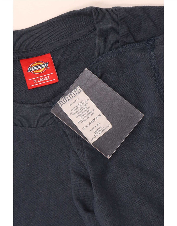 Dickies Herre Regular Fit T-Shirt Top XL Marineblå Bomuld
