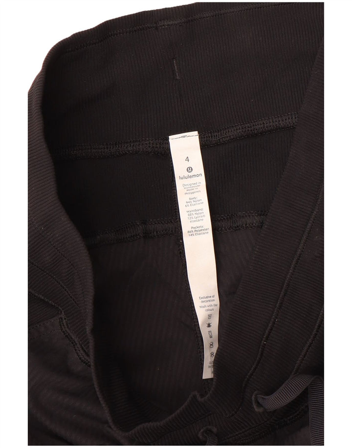 Lululemon Dame træningsdragt Bukser Jogger US 4 Small Black Nylon
