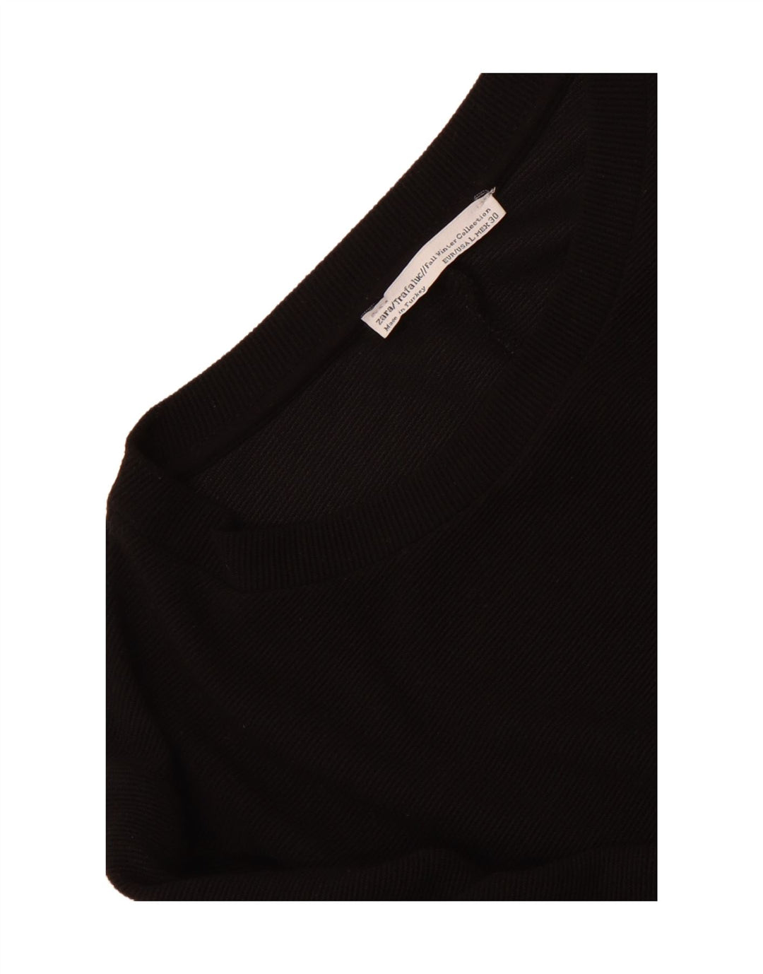 Zara Dame 3/4 ærmer Shift Dress UK 14 Large Black