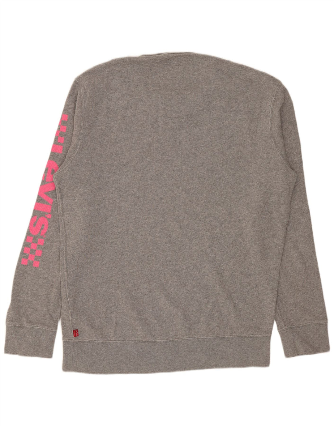 Levi's Herre grafisk sweatshirt jumper mellemgrå flækket bomuld