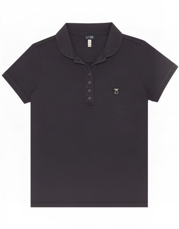 Armani Jeans Dame Polo Shirt EU 46 XL Navy Blue