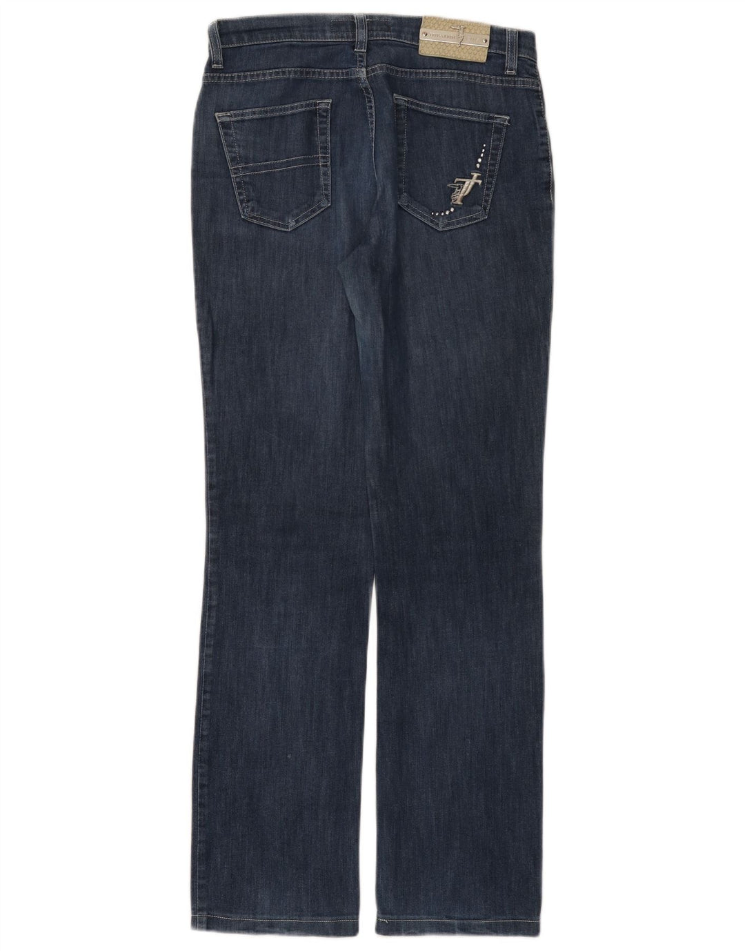 TRUSSARDI lige jeans til kvinder W26 L30 blå bomuld