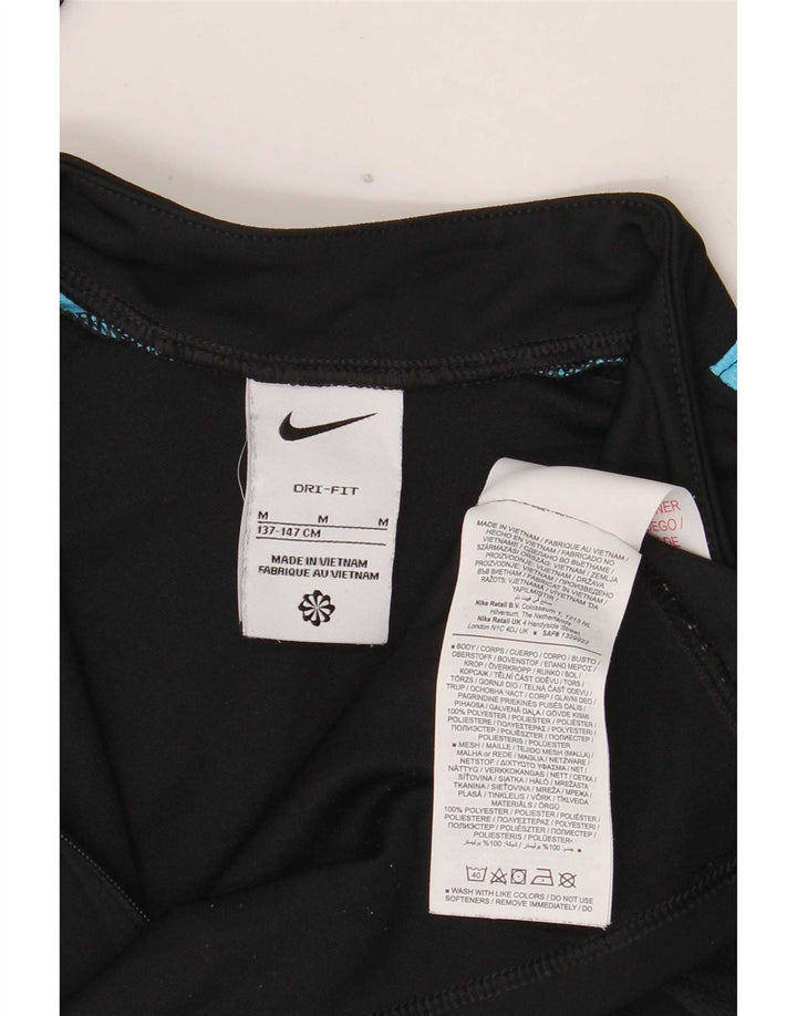 Nike Boys Dri Fit Pullover Træningsdragt Top 11-12 år Sort Colourblock
