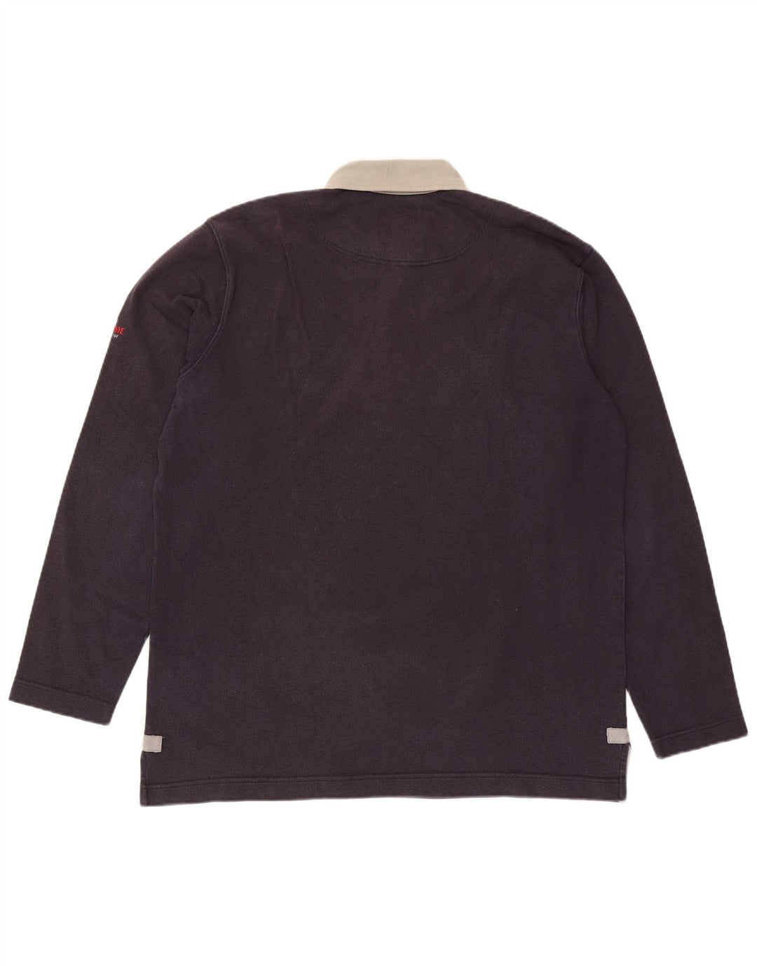 MURPHY & NYE Langærmet rugby poloshirt til mænd 2XL marineblå bomuld