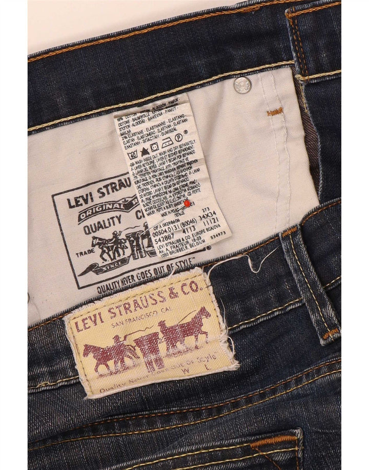 Levi's Straight Jeans til mænd W34 L29 blå bomuld