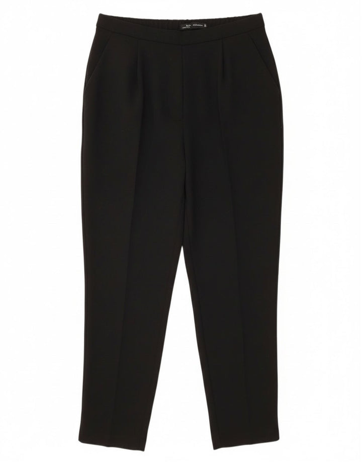 Zara Dame tilspidsede Casual Bukser Medium W30 L27 Sort